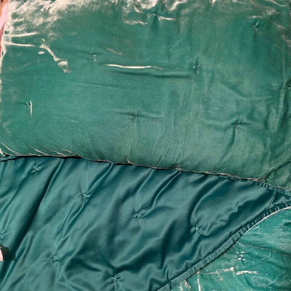 OPALHOUSE TWIN/TWINXL VELVET COMFORTER AND SHAM